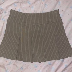 Mini pinstripe skirt